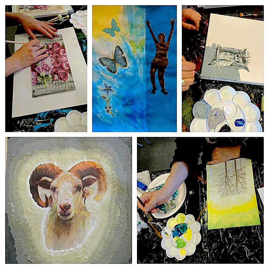 Kunstkurs Gruppe voksne Mental Helse Kristiansand